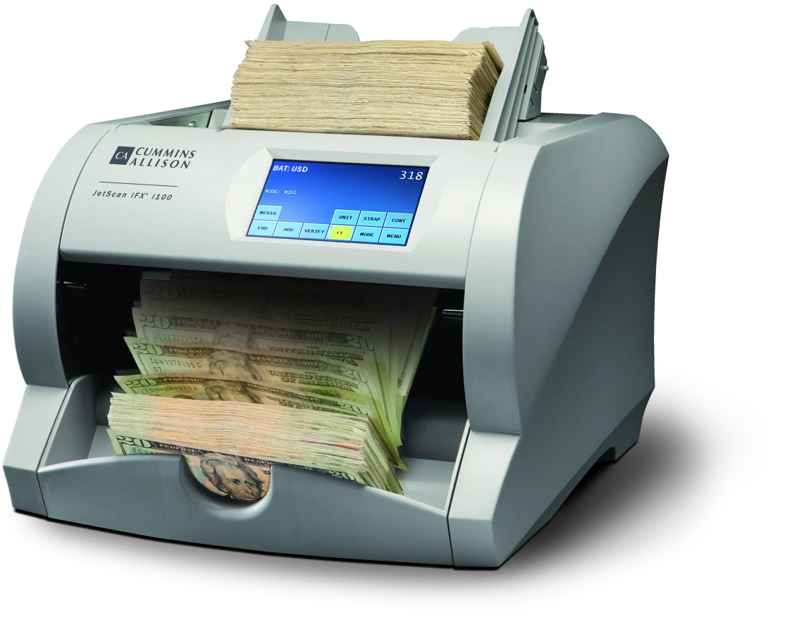 CPI JetScan iFX i100 currency counter with one output pocket
