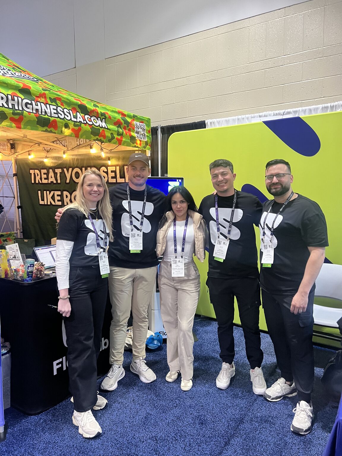 Dispensify representative with the Flowhub team at NECANN